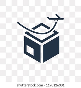 Fast delivery vector icon isolated on transparent background, Fast delivery transparency concept can be used web and mobile