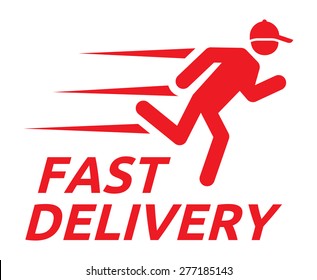 Fast delivery vector illustration