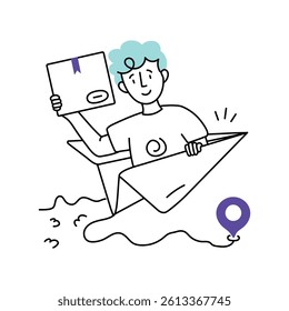 Fast delivery Vector Style Illustration 