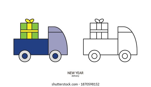 fast delivery vector type icon
