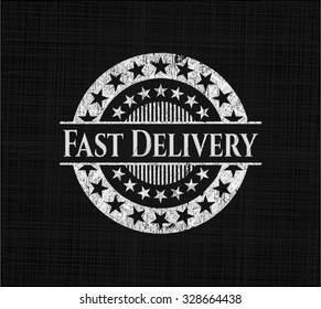 Fast Delivery written on a chalkboard
