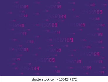 fast digital numbers. fast digital numbers on purple ground