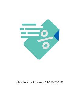 Fast Discount Logo Icon Design