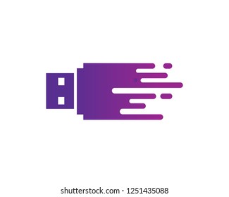 Fast Disk Logo Template Design Vector, Emblem, Concept Design, Creative Symbol, Icon