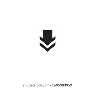 fast download arrow icon vector design element logo template