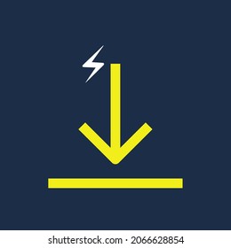Fast Download icon vector illustration on white background