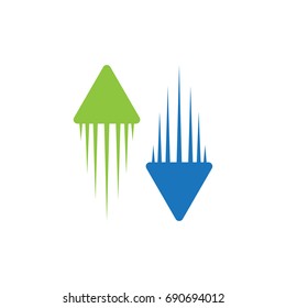 Fast Download Upload Arrow Vector