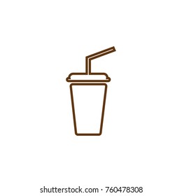 fast drink cup icon vector