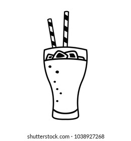 fast drink line simle icon