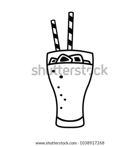 fast drink line simle icon