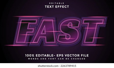 Fast Editable Text Effect Design Template, Effect Saved In Graphic Style