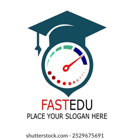 FAST EDUCATION STUDENT VEKTOR PLACE YOUR SLOGAN HERE