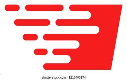 Fast effect icon with fast speed effect. Vector illustration designed for modern abstract with symbols of speed, rush, progress, energy. Fast effect movement symbol on a white background.