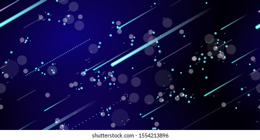 Fast Effect. Motion Neon. Flow Light Movement. Seamless Pattern. Element Futuristic Design. Abstract Glowing Trail Lines, Sticks. Concept Minimal. Modern Dynamic 3D Static. Techno Vector illustration.