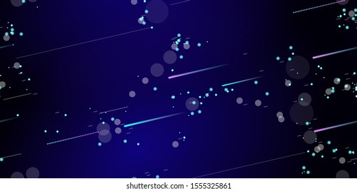 Fast Effect. Motion Neon. Flow Light Movement. Seamless Pattern. Element Futuristic Design. Abstract Glowing Trail Lines, Sticks. Concept Minimal. Modern Dynamic 3D Static. Techno Vector illustration.