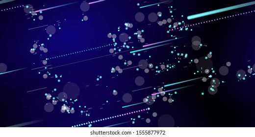 Fast Effect. Motion Neon. Flow Light Movement. Seamless Pattern. Element Futuristic Design. Abstract Glowing Trail Lines, Sticks. Concept Minimal. Modern Dynamic 3D Static. Techno Vector illustration.