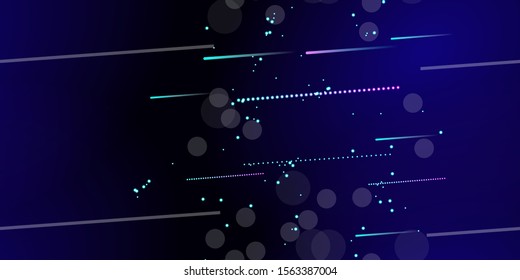 Fast Effect. Motion Neon. Flow Light Movement. Seamless Pattern. Element Futuristic Design. Abstract Glowing Trail Lines, Sticks. Concept Minimal. Modern Dynamic 3D Static. Techno Vector illustration.