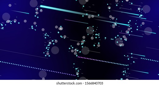 Fast Effect. Motion Neon. Flow Light Movement. Seamless Pattern. Element Futuristic Design. Abstract Glowing Trail Lines, Sticks. Concept Minimal. Modern Dynamic 3D Static. Techno Vector illustration.