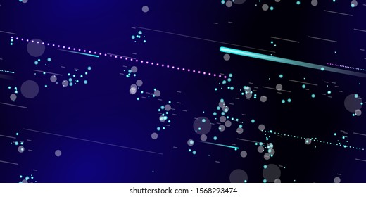 Fast Effect. Motion Neon. Flow Light Movement. Seamless Pattern. Element Futuristic Design.  Techno Vector illustration.