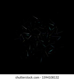 Fast Effect. Motion Neon. Glare Dynamic. Falling Glow. Flow Light Movement. Element Futuristic Design. Abstract Trail Lines, Sticks. Concept Minimal. Modern 3D Static. Techno Vector illustration.