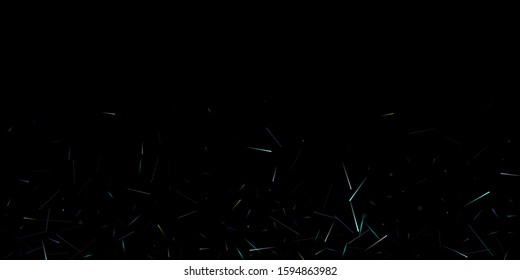 Fast Effect. Motion Neon. Glare Dynamic. Falling Glow. Flow Light Movement. Element Futuristic Design. Abstract Trail Lines, Sticks. Concept Minimal. Modern 3D Static. Techno Vector illustration.