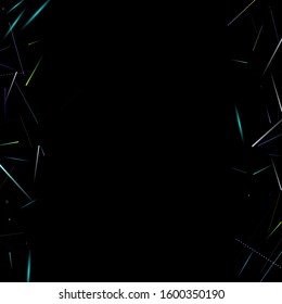 Fast Effect. Motion Neon. Glare Dynamic. Falling Glow. Flow Light Movement. Element Futuristic Design. Abstract Trail Lines, Sticks. Concept Minimal. Modern 3D Static. Techno Vector illustration.