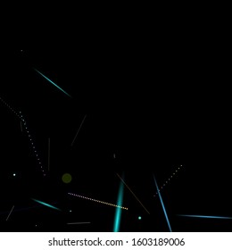 Fast Effect. Motion Neon. Glare Dynamic. Falling Glow. Flow Light Movement. Element Futuristic Design. Abstract Trail Lines, Sticks. Concept Minimal. Modern 3D Static. Techno Vector illustration.