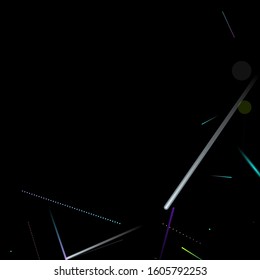 Fast Effect. Motion Neon. Glare Dynamic. Falling Glow. Flow Light Movement. Element Futuristic Design. Abstract Trail Lines, Sticks. Concept Minimal. Modern 3D Static. Techno Vector illustration.
