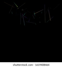 Fast Effect. Motion Neon. Glare Dynamic. Falling Glow. Flow Light Movement. Element Futuristic Design. Abstract Trail Lines, Sticks. Concept Minimal. Modern 3D Static. Techno Vector illustration.
