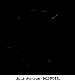 Fast Effect. Motion Neon. Glare Dynamic. Falling Glow. Flow Light Movement. Element Futuristic Design. Abstract Trail Lines, Sticks. Concept Minimal. Modern 3D Static. Techno Vector illustration.