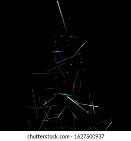 Fast Effect. Motion Neon. Glare Dynamic. Falling Glow. Flow Light Movement. Element Futuristic Design. Abstract Trail Lines, Sticks. Concept Minimal. Modern 3D Static. Techno Vector illustration.