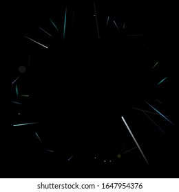 Fast Effect. Motion Neon. Glare Dynamic. Falling Glow. Flow Light Movement. Element Futuristic Design. Abstract Trail Lines, Sticks. Concept Minimal. Modern 3D Static. Techno Vector illustration.