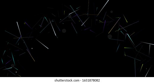 Fast Effect. Motion Neon. Glare Dynamic. Falling Glow. Flow Light Movement. Element Futuristic Design. Abstract Trail Lines, Sticks. Concept Minimal. Modern 3D Static. Techno Vector illustration.