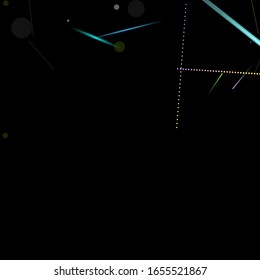 Efecto rápido. Motion Neon. Glare Dinámico. Cayendo Brillante. Movimiento de luz de flujo. Elemento Diseño Futurista. Líneas de sendero abstractas, palos. Concepto mínimo. Estático 3D moderno. Ilustración del vector Techno.