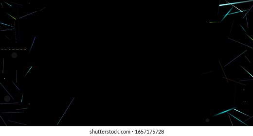 Fast Effect. Motion Neon. Glare Dynamic. Falling Glow. Flow Light Movement. Element Futuristic Design. Abstract Trail Lines, Sticks. Concept Minimal. Modern 3D Static. Techno Vector illustration.