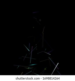 Efecto rápido. Motion Neon. Glare Dinámico. Cayendo Brillante. Movimiento de luz de flujo. Elemento Diseño Futurista. Líneas de sendero abstractas, palos. Concepto mínimo. Estático 3D moderno. Ilustración del vector Techno.