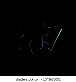 Fast Effect. Motion Neon Light Movement. Flow Light Trail. Neon Element Futuristic Design. Abstract Glowing Lines Movement Concept. Minimal Modern Dynamic 3D Static Effect. Techno Vector illustration.
