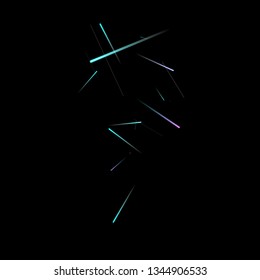 Fast Effect. Motion Neon Light Movement. Flow Light Trail. Neon Element Futuristic Design. Abstract Glowing Lines Movement Concept. Minimal Modern Dynamic 3D Static Effect. Techno Vector illustration.