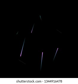 Fast Effect. Motion Neon Light Movement. Flow Light Trail. Neon Element Futuristic Design. Abstract Glowing Lines Movement Concept. Minimal Modern Dynamic 3D Static Effect. Techno Vector illustration.