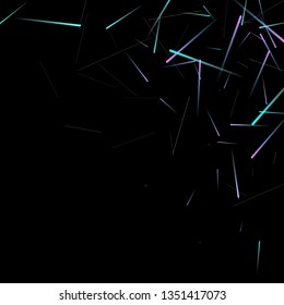 Fast Effect. Motion Neon Light Movement. Flow Light Trail. Neon Element Futuristic Design. Abstract Glowing Lines Movement Concept. Minimal Modern Dynamic 3D Static Effect. Techno Vector illustration.