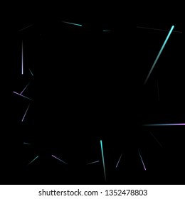 Fast Effect. Motion Neon Light Movement. Flow Light Trail. Neon Element Futuristic Design. Abstract Glowing Lines Movement Concept. Minimal Modern Dynamic 3D Static Effect. Techno Vector illustration.