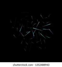 Fast Effect. Motion Neon Light Movement. Flow Light Trail. Neon Element Futuristic Design. Abstract Glowing Lines Movement Concept. Minimal Modern Dynamic 3D Static Effect. Techno Vector illustration.