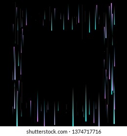 Fast Effect. Motion Neon Light Movement. Flow Light Trail. Neon Element Futuristic Design. Abstract Glowing Lines Movement Concept. Minimal Modern Dynamic 3D Static Effect. Techno Vector illustration.