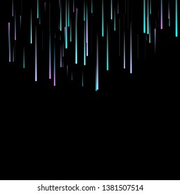 Fast Effect. Motion Neon Light Movement. Flow Light Trail. Neon Element Futuristic Design. Abstract Glowing Lines Movement Concept. Minimal Modern Dynamic 3D Static Effect. Techno Vector illustration.