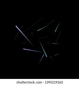 Fast Effect. Motion Neon Light Movement. Flow Light Trail. Neon Element Futuristic Design. Abstract Glowing Lines Movement Concept. Minimal Modern Dynamic 3D Static Effect. Techno Vector illustration.