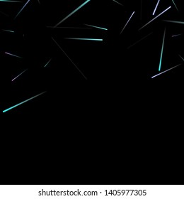 Fast Effect. Motion Neon Light Movement. Flow Light Trail. Neon Element Futuristic Design. Abstract Glowing Lines Movement Concept. Minimal Modern Dynamic 3D Static Effect. Techno Vector illustration.
