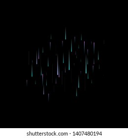 Fast Effect. Motion Neon Light Movement. Flow Light Trail. Neon Element Futuristic Design. Abstract Glowing Lines Movement Concept. Minimal Modern Dynamic 3D Static Effect. Techno Vector illustration.