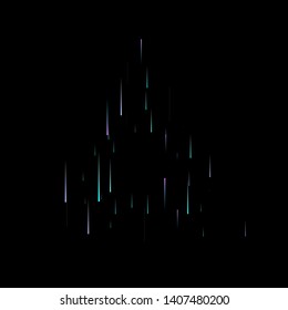 Fast Effect. Motion Neon Light Movement. Flow Light Trail. Neon Element Futuristic Design. Abstract Glowing Lines Movement Concept. Minimal Modern Dynamic 3D Static Effect. Techno Vector illustration.