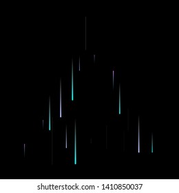 Fast Effect. Motion Neon Light Movement. Flow Light Trail. Neon Element Futuristic Design. Abstract Glowing Lines Movement Concept. Minimal Modern Dynamic 3D Static Effect. Techno Vector illustration.