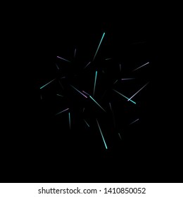 Fast Effect. Motion Neon Light Movement. Flow Light Trail. Neon Element Futuristic Design. Abstract Glowing Lines Movement Concept. Minimal Modern Dynamic 3D Static Effect. Techno Vector illustration.